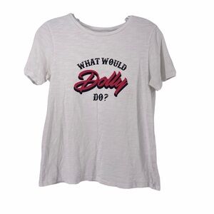 Draper James White 'What Would Dolly Do?' Tee